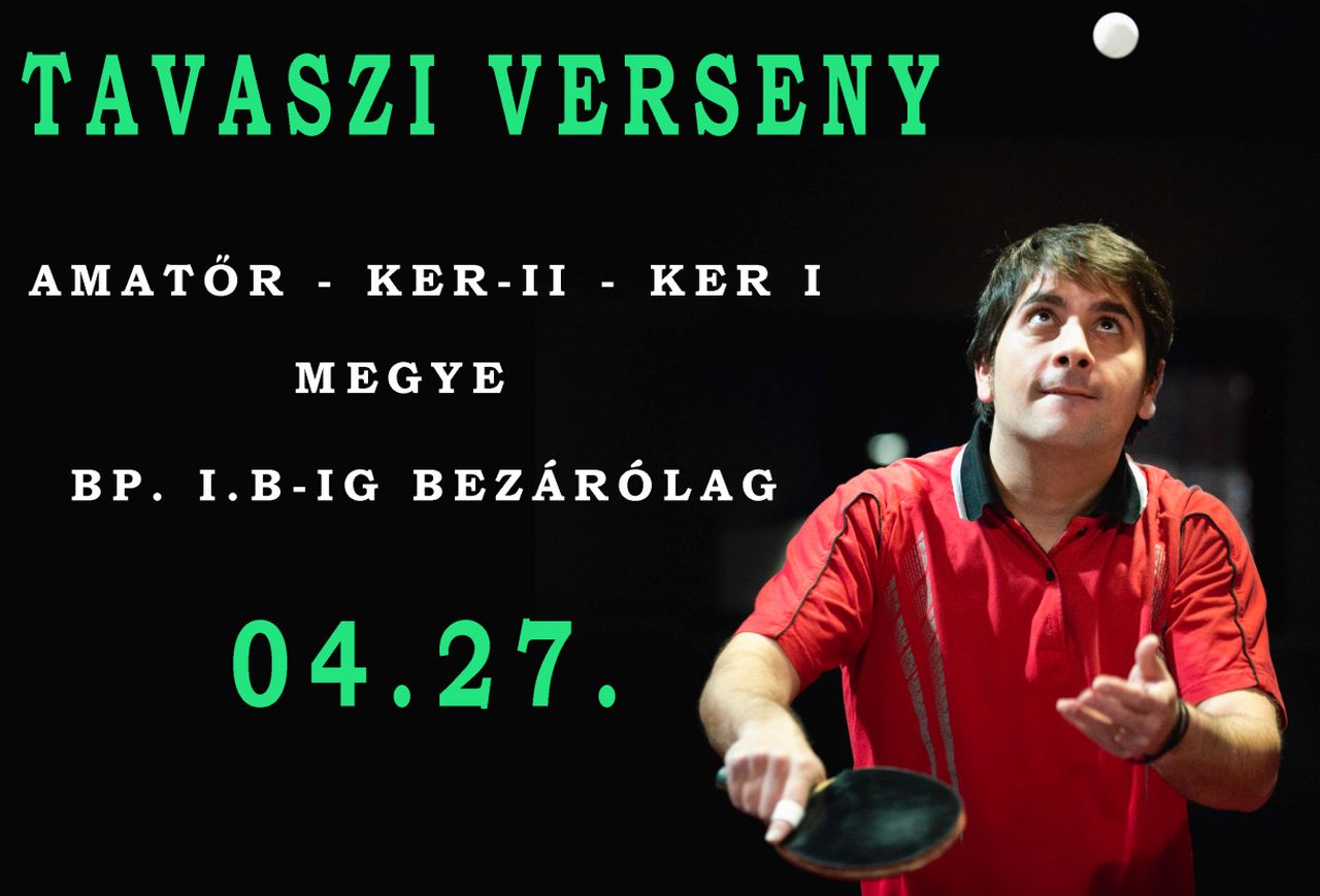 Tavaszi Verseny -  Ker.1 - Bp. 1/B-ig