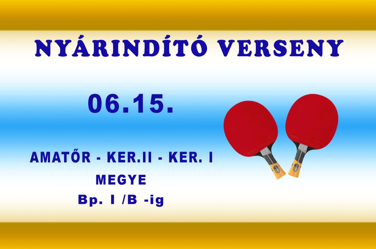Nyárindító Verseny Ker. 1 - Bp. 1/B-ig