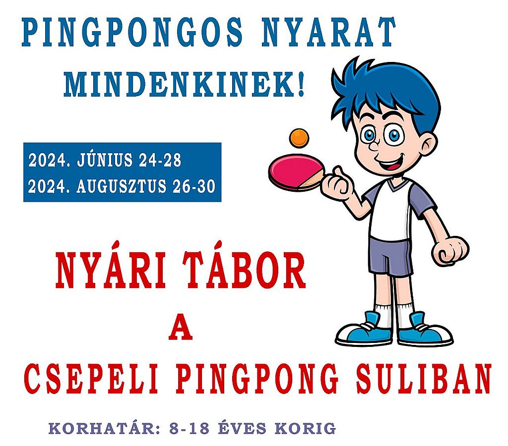 Pingpong Suli - Nyári Táborok