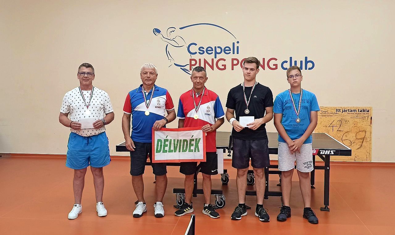 Csepeli pingpong DC 2 győztesek